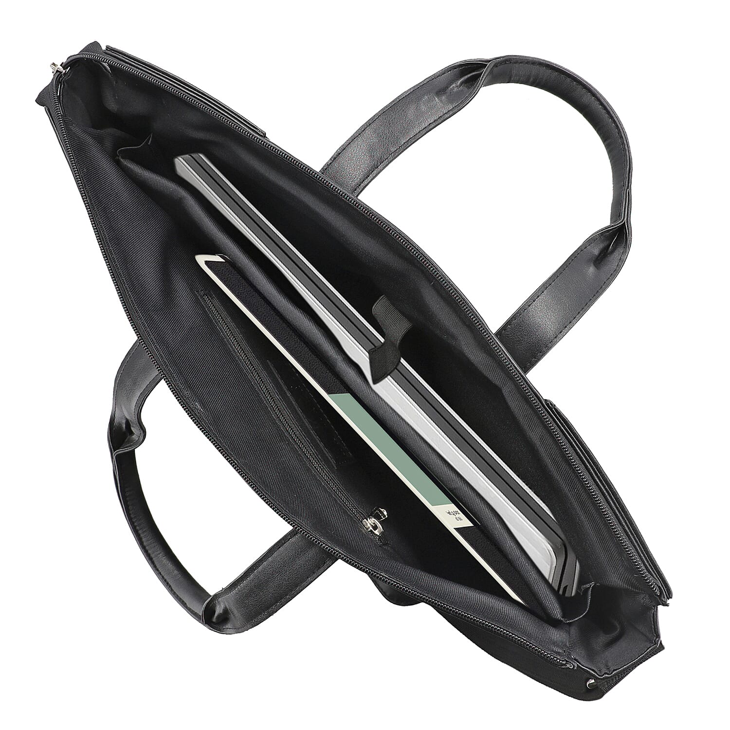 LA MAREY Laptop Bag with Adjustable Shoulder Strap (Size 41x30x6 Cm) - Black