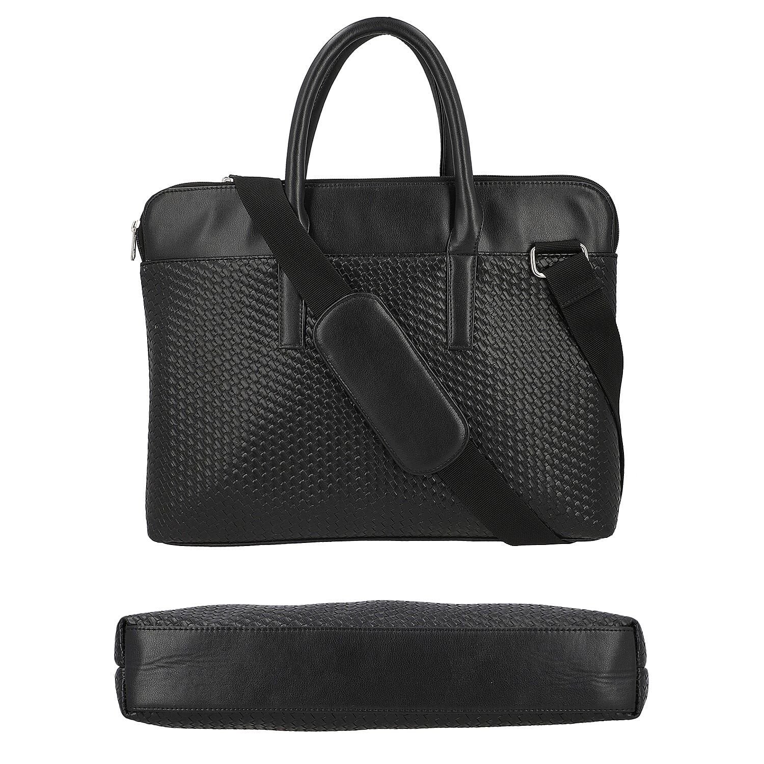 One Time Close Out Deal - La Marey Laptop Bag with Adjustable Strap - Black
