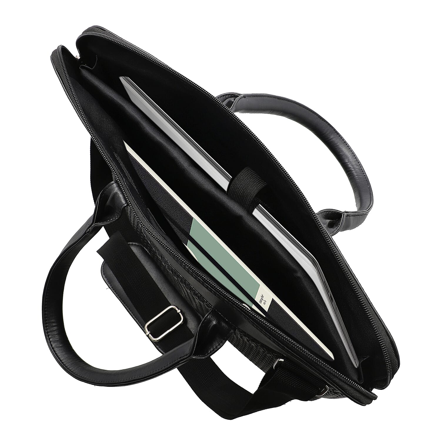 One Time Close Out Deal - La Marey Laptop Bag with Adjustable Strap - Black