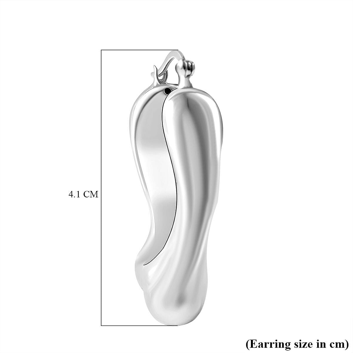 Sterling Silver Hoop Earrings, Silver Wt. 6.80 Gms