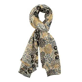 TAMSY Wool Printed Scarf  - Beige