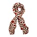 Tamsy Cotton Printed Scarf (Size 180x75 cm) - Red and Beige