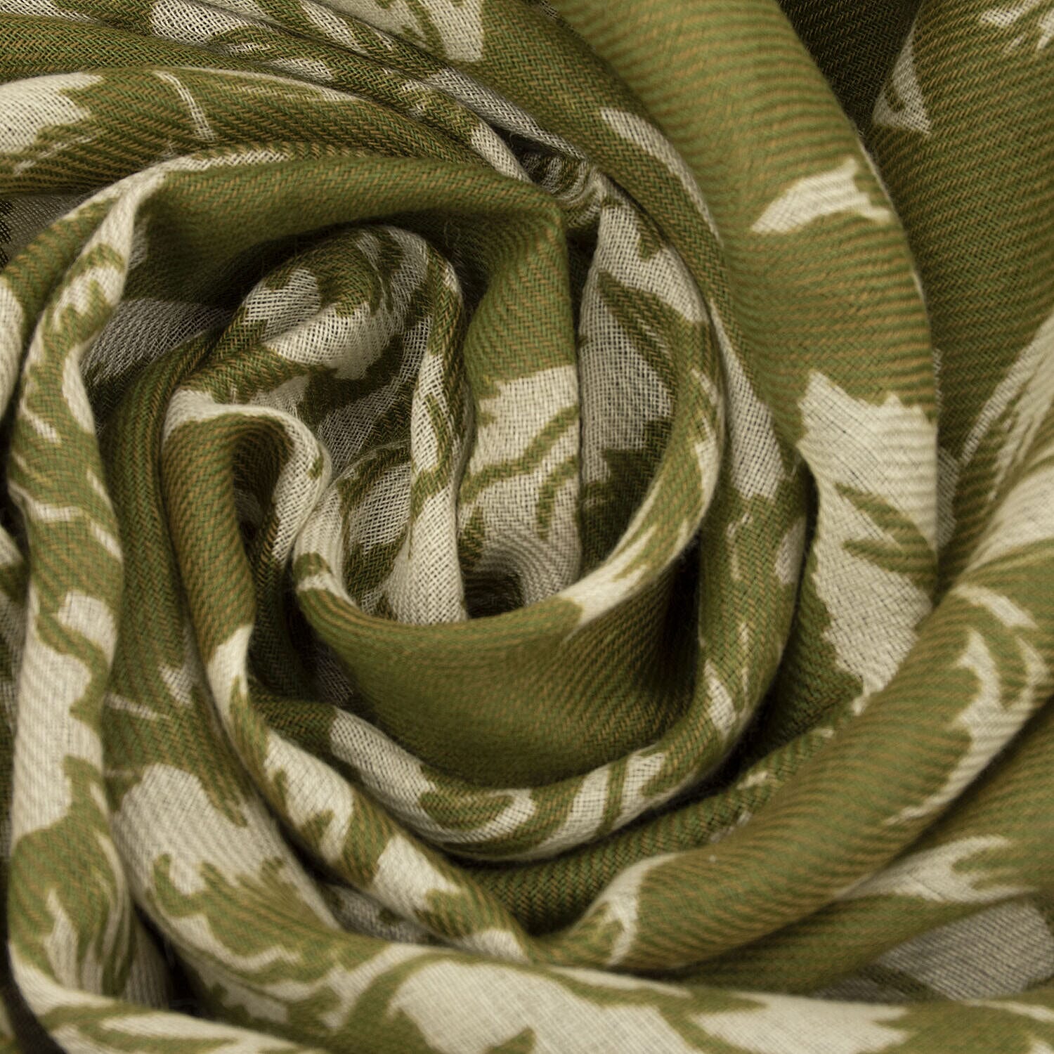 Tamsy Cotton Printed Scarf (Size 180x75 cm) - Lemon Green