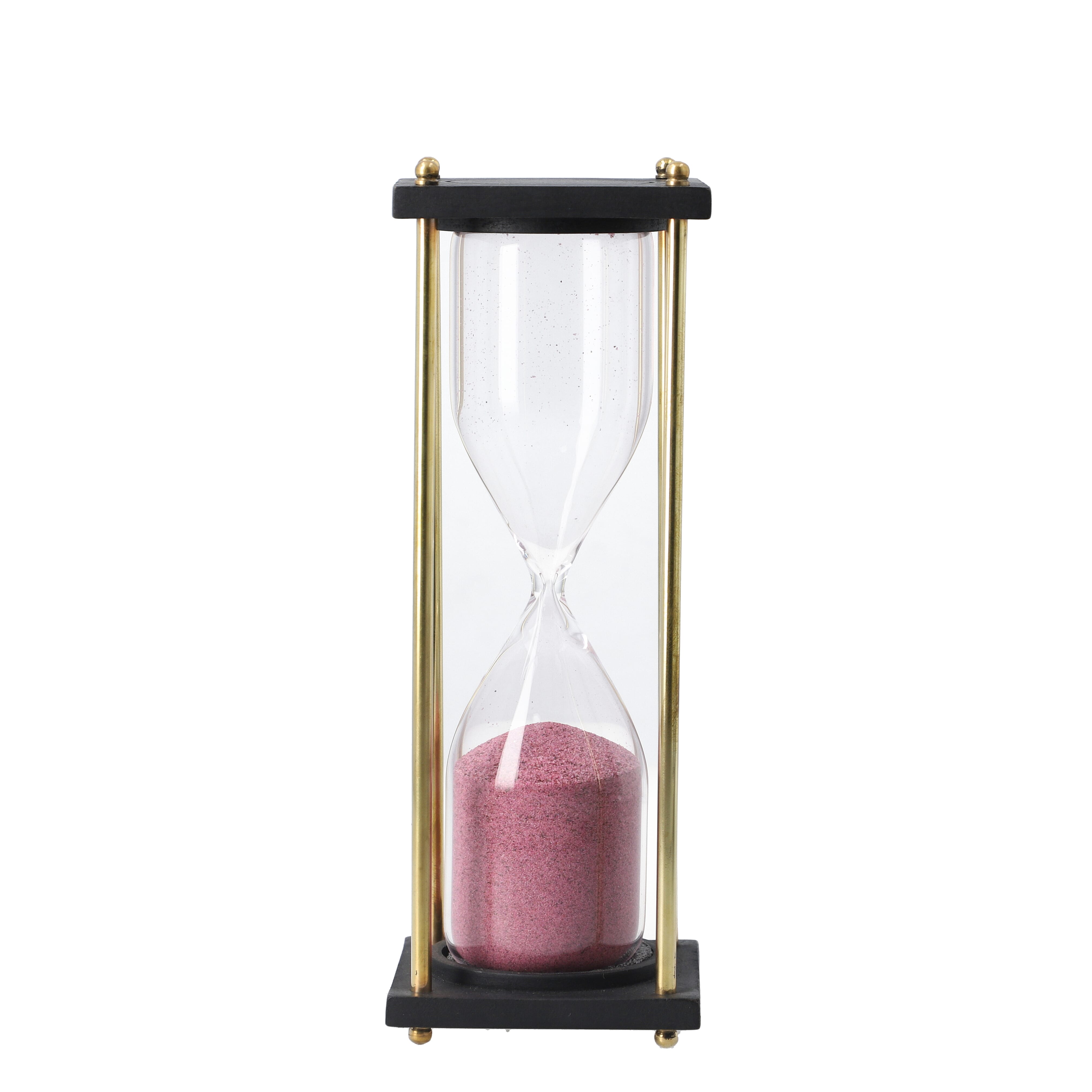 Handcrafted Purple Sand Wooden Hourglass (Duration 8 mins. Approx)