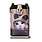 DOD - Stylish Cat Pattern Cell Phone Bag with Chain Shoulder Strap - Yellow