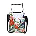 Asian Ethnic Pattern Collection Flower Fairy Pattern Crossbody bag with Cat-Shaped Handle Drop - Multi