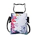 Asian Ethnic Pattern Collection Flower Fairy Pattern Crossbody bag with Cat-Shaped Handle Drop - Multi
