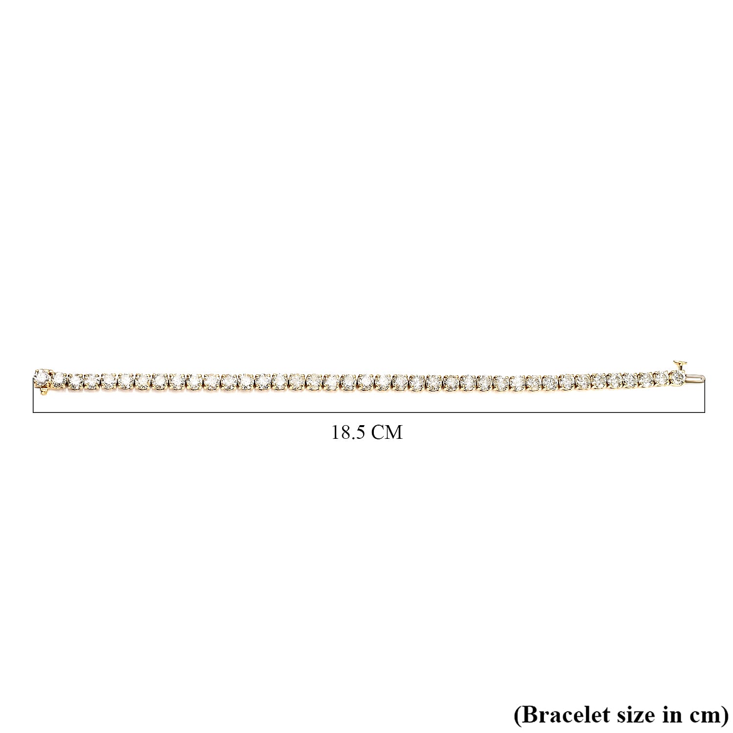 NY Close Out - 14K Yellow Gold  Certified Diamond (I1/G-H) Bracelet (Size 7) 12.00 Ct.