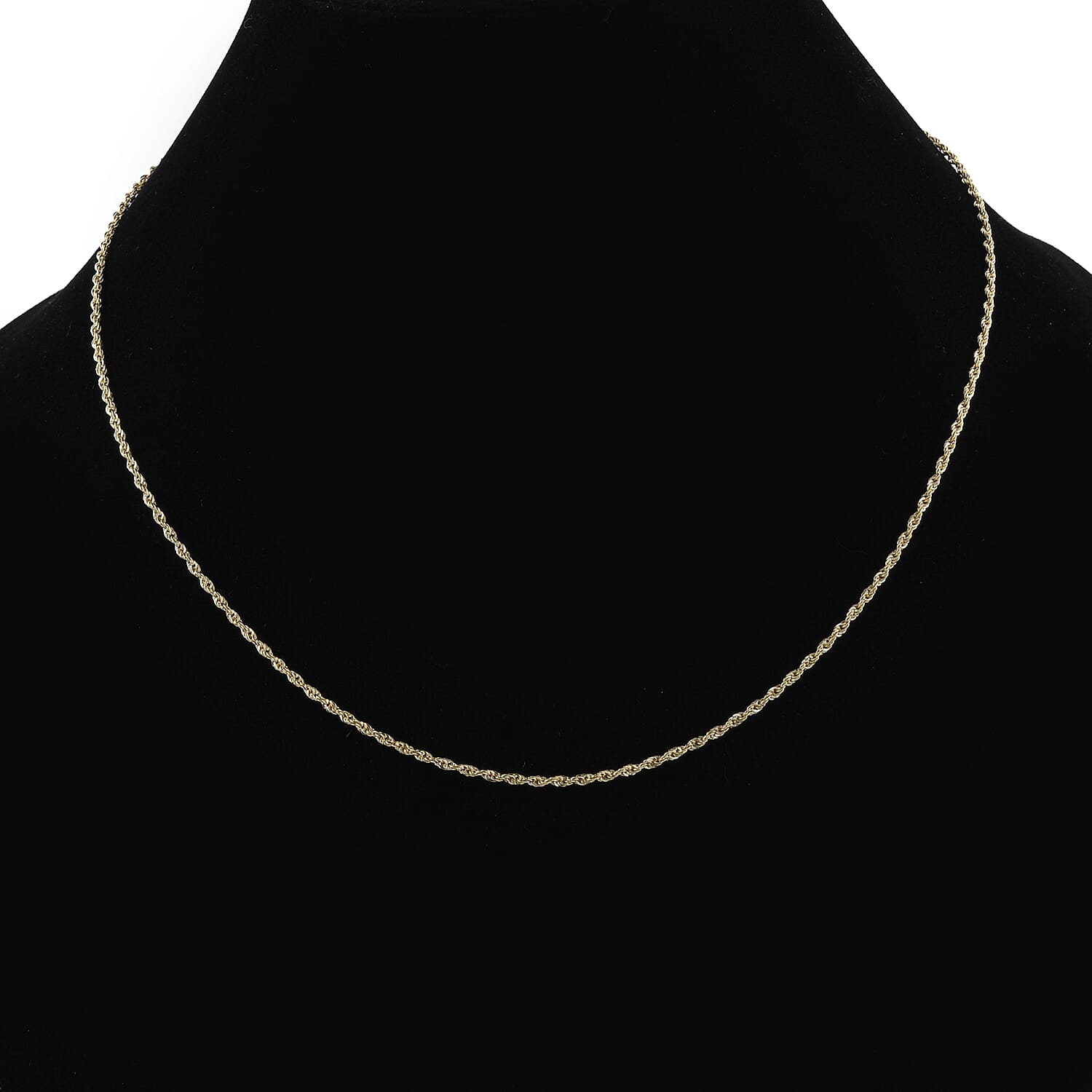 One Time Close Out Deal - Italian Made - 18K Yellow Gold Rope Necklace (Size 18) with Spring Ring Clasp