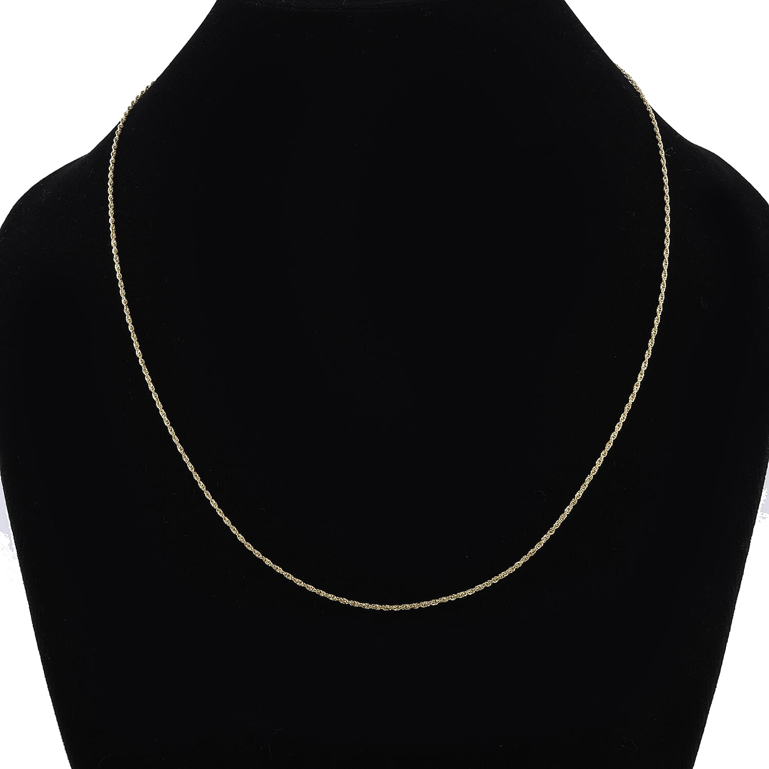 18K Yellow Gold Rope Necklace With Spring Clasp (Size - 20)