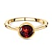 Solitaire Ring in 18K Yellow Gold Vermeil Overlay Sterling Silver