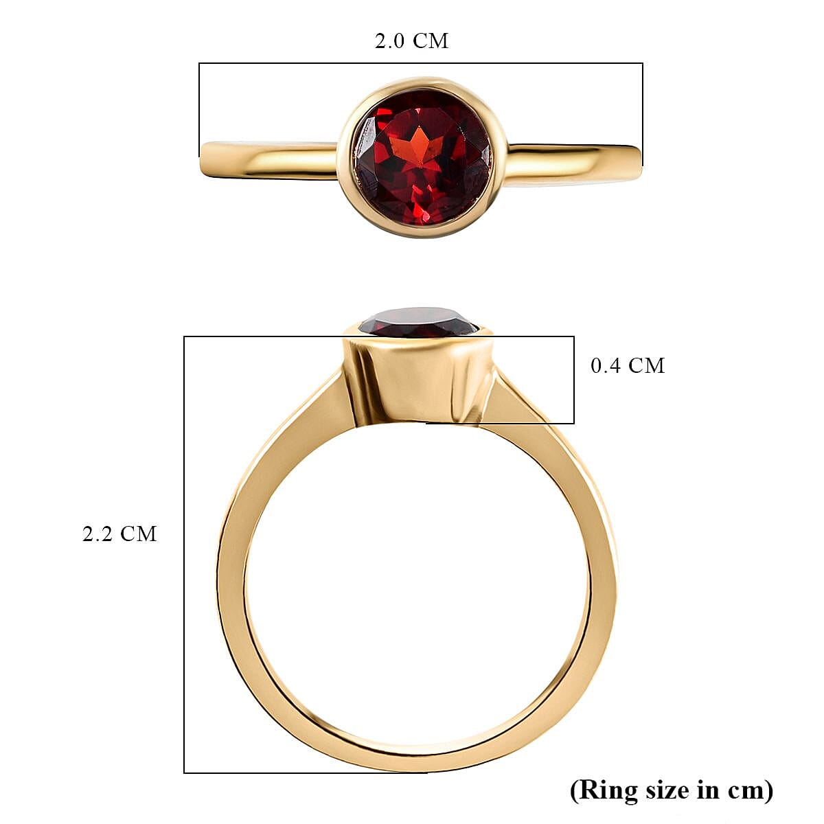 Solitaire Ring in 18K Yellow Gold Vermeil Overlay Sterling Silver Solitaire Ring in 18K Yellow Gold Vermeil Overlay Sterling Silver