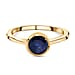 Solitaire Ring in 18K Yellow Gold Vermeil Overlay Sterling Silver