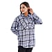 TAMSY VISCOSE Check Shirt - Blue