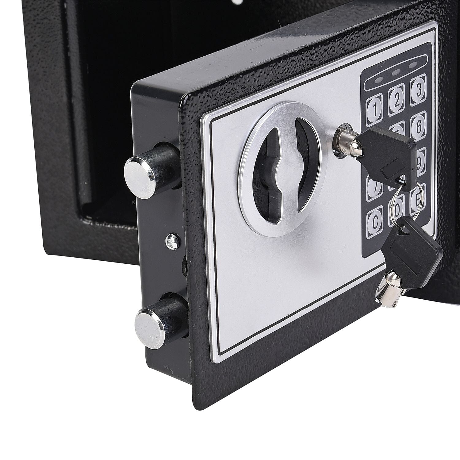 Strong Steel Safe Box With Pincode Access (4 AA Batteries,Not Included) - Black