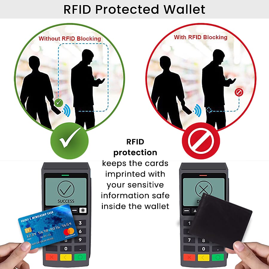 ASSOTS LONDON Mens Genuine Leather Belt and Wallet Gift Set in Box Black 