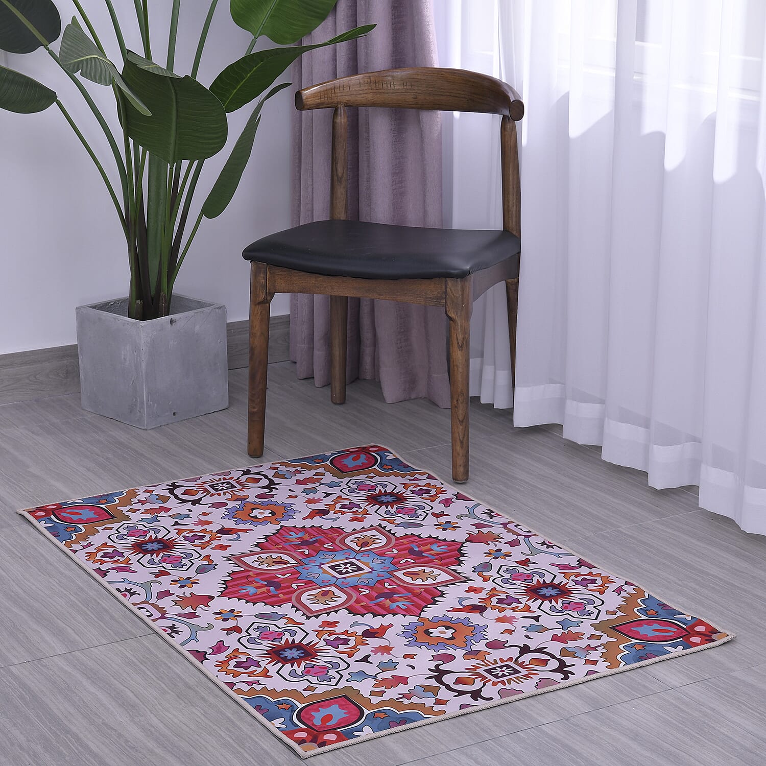 Bohemian Pattern Velvet Carpet Multi