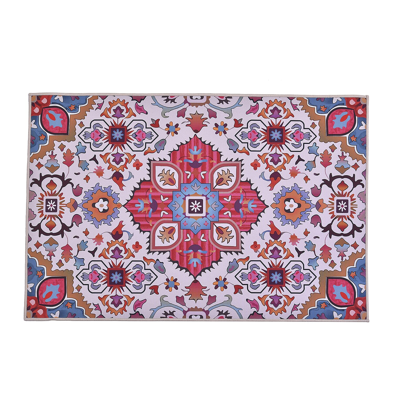 Bohemian Pattern Velvet Carpet Multi