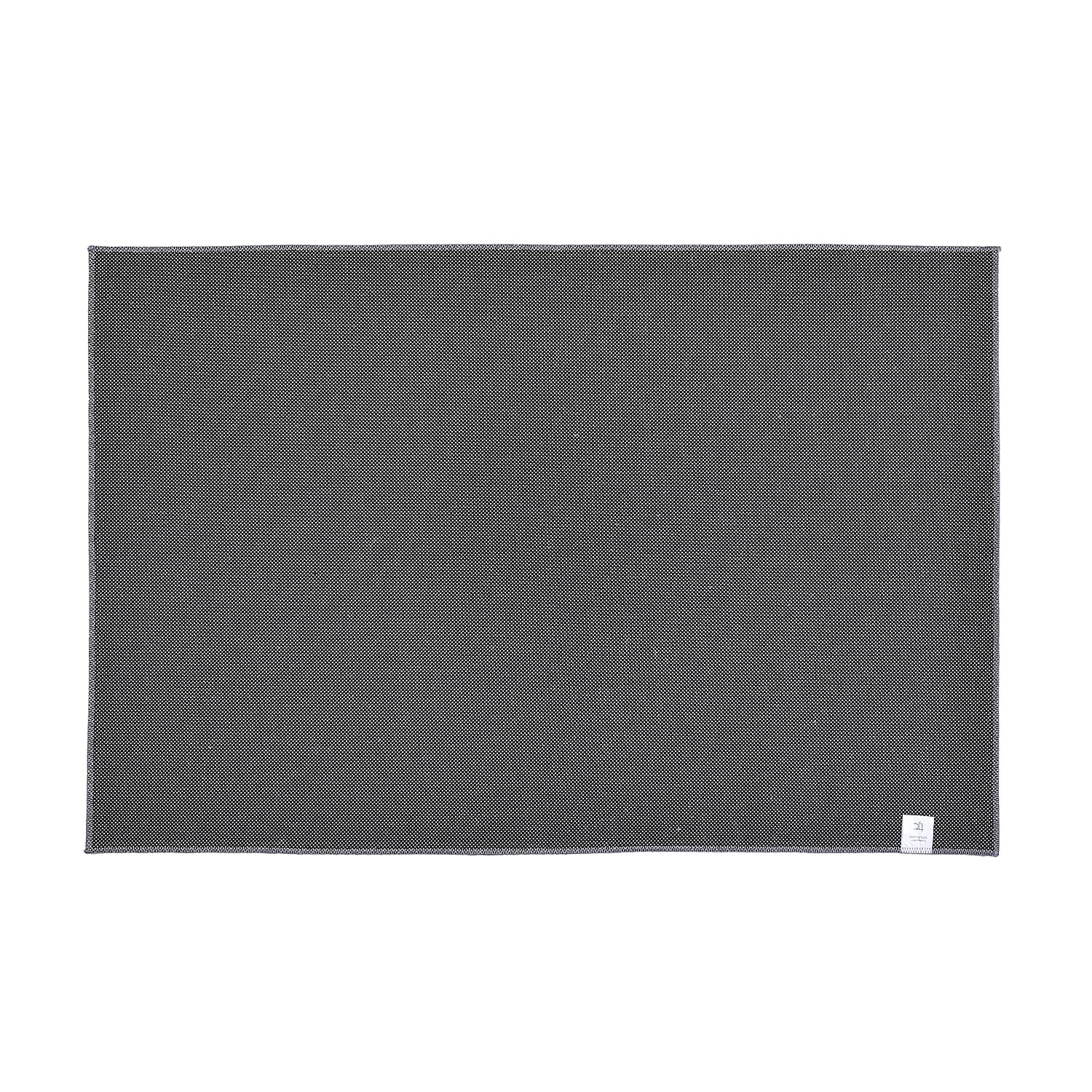 Triangle Pattern Velvet Carpet  Light Grey and Teal