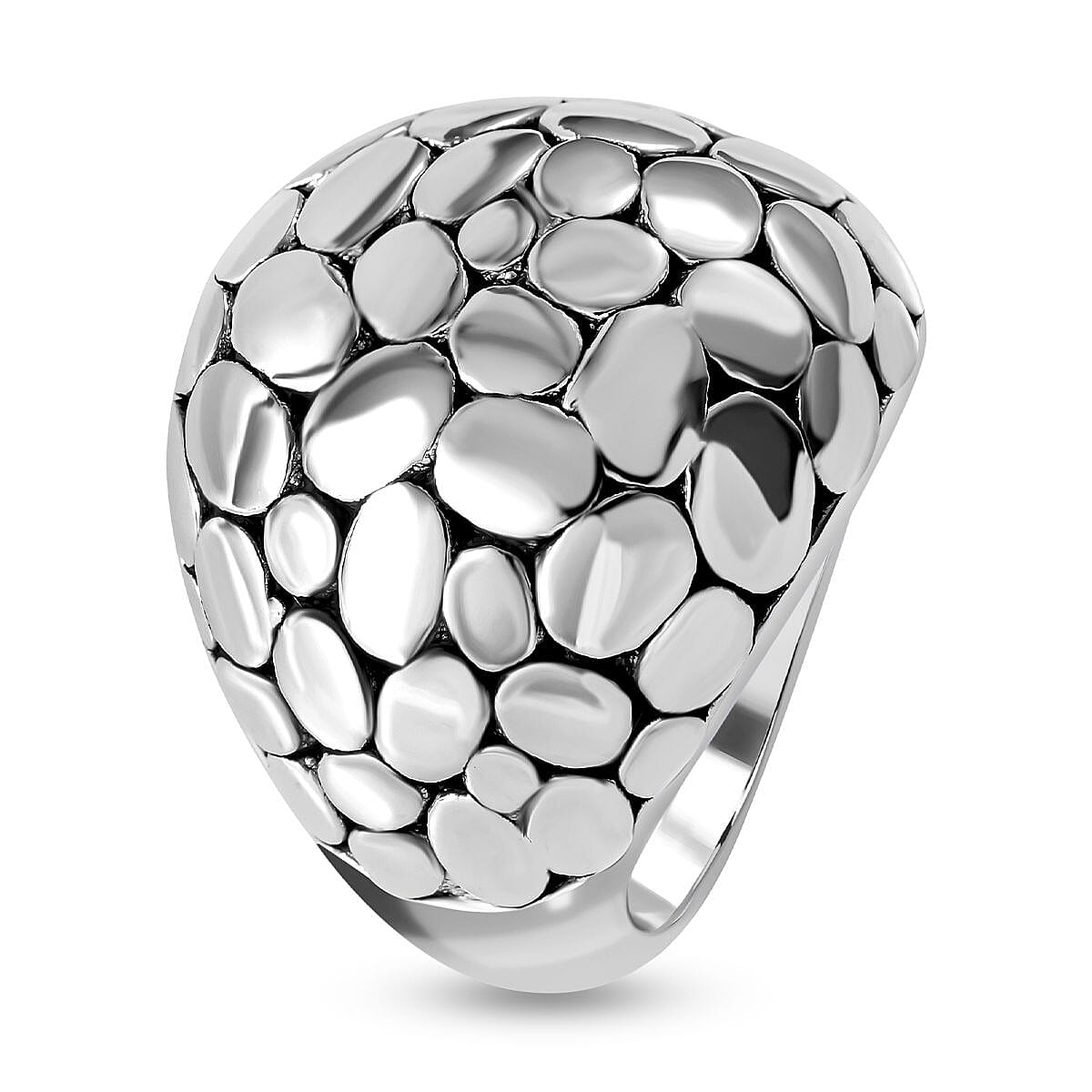 Sterling Silver Pebble Ring