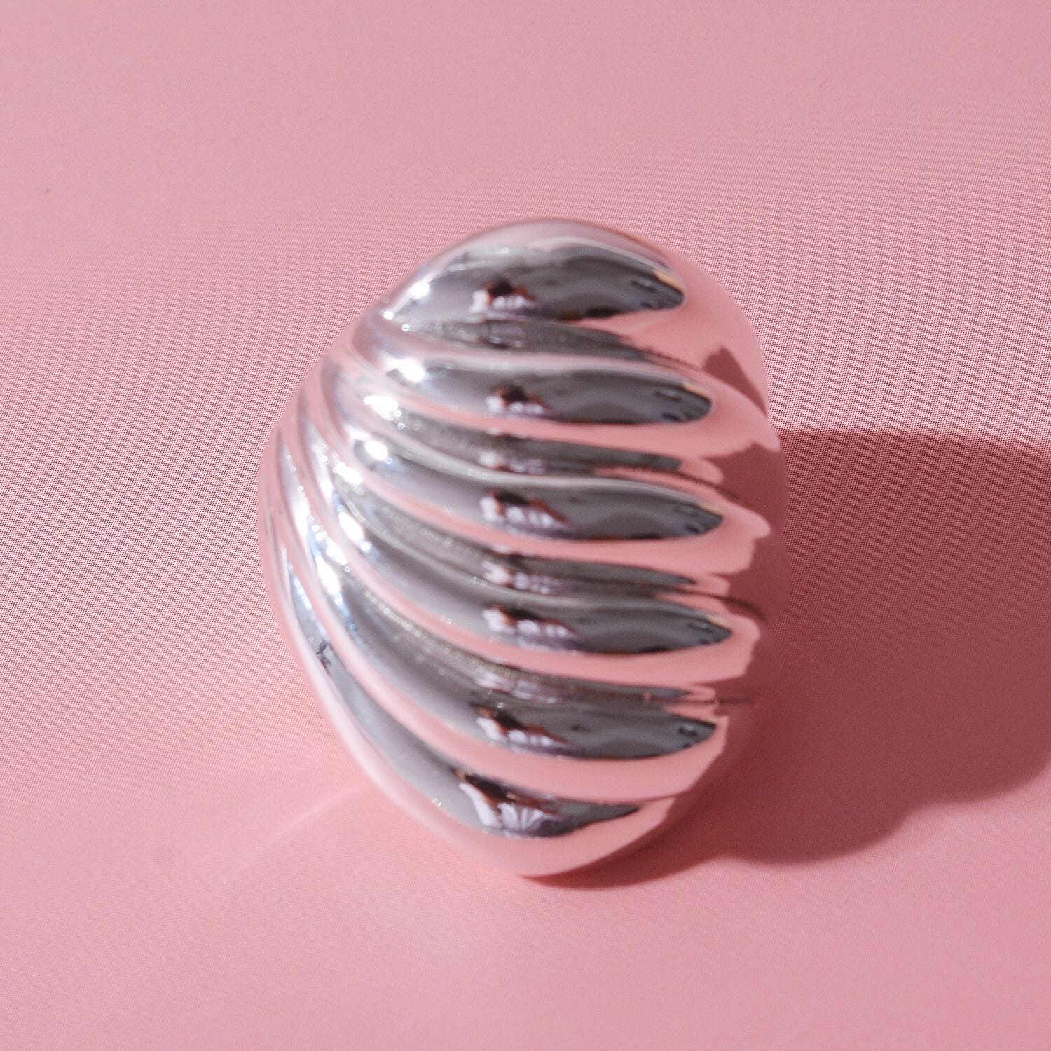 Sterling Silver Sculpted Cable Ring, Silver Wt. 7.00 Gms