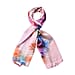 LA MAREY 100% Mulberry Silk Printed Scarf - Pink & Blue