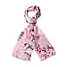 LA MAREY 100% Mulberry Silk Printed Scarf - Pink & Blue