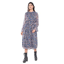 TAMSY Printed Dress - Black