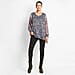 TAMSY Leaves Pattern Top - Blue