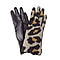 Leopard Pattern Gloves - Beige