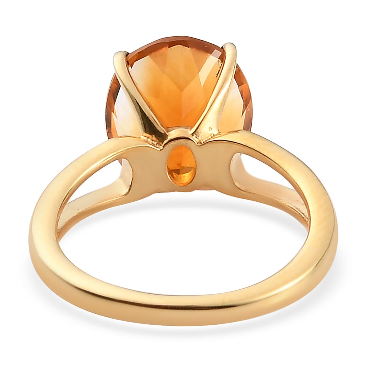 Collector Edition - Madeira Citrine Ring in 14K Gold Overlay Sterling Silver 4.24 Ct