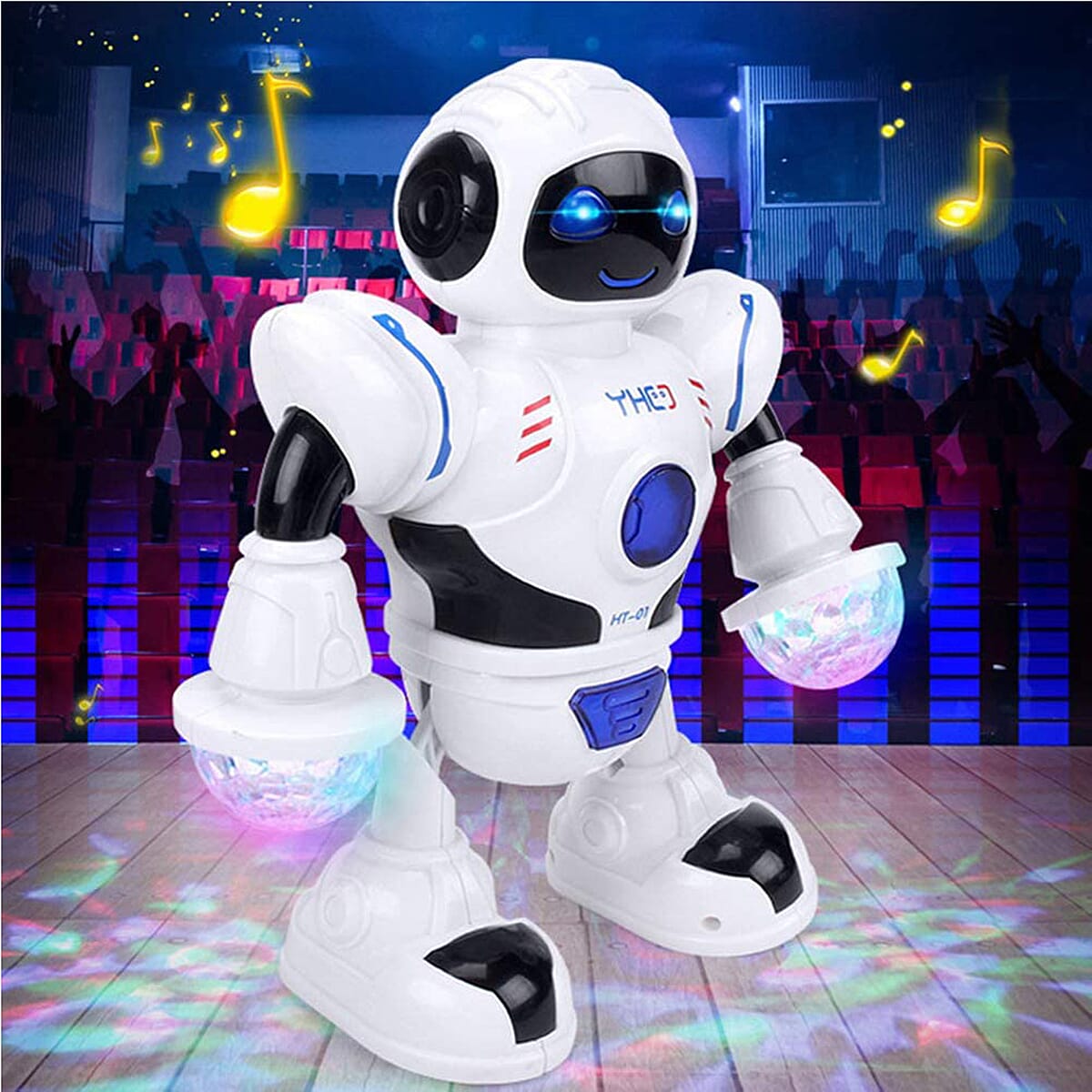 New Arrival- Dancing Robot Toy with Music and Flashing LED Lights (3 Year Old Up)