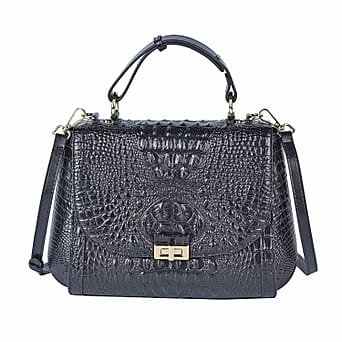 https://tjcuk.sirv.com/Products/73/1/7311071/100-Genuine-Leather-Croc-Embossed-Convertible-Bag-with-Detachable-Long_7311071.jpg?w=342&h=342
