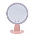LED Makeup Mirror with Bluetooth Audio and Powered by a USB Cable - Pink