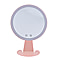 LED Makeup Mirror with Bluetooth Audio and Powered by a USB Cable - Pink