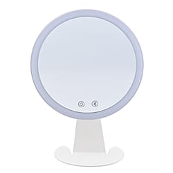 LED Makeup Mirror with Bluetooth Audio and Powered by a USB Cable - Pink