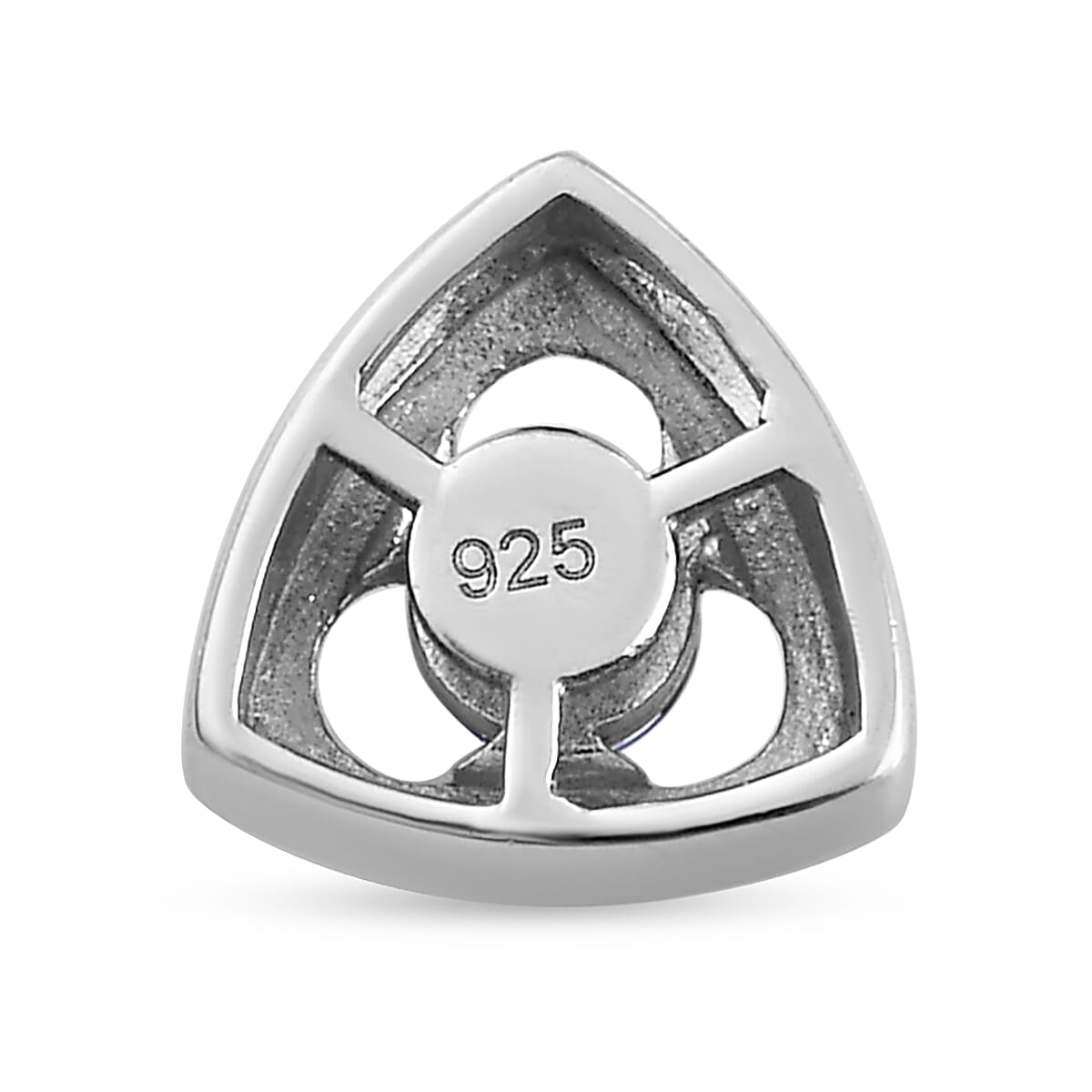 Tanzanite Pendant in Platinum Overlay Sterling Silver