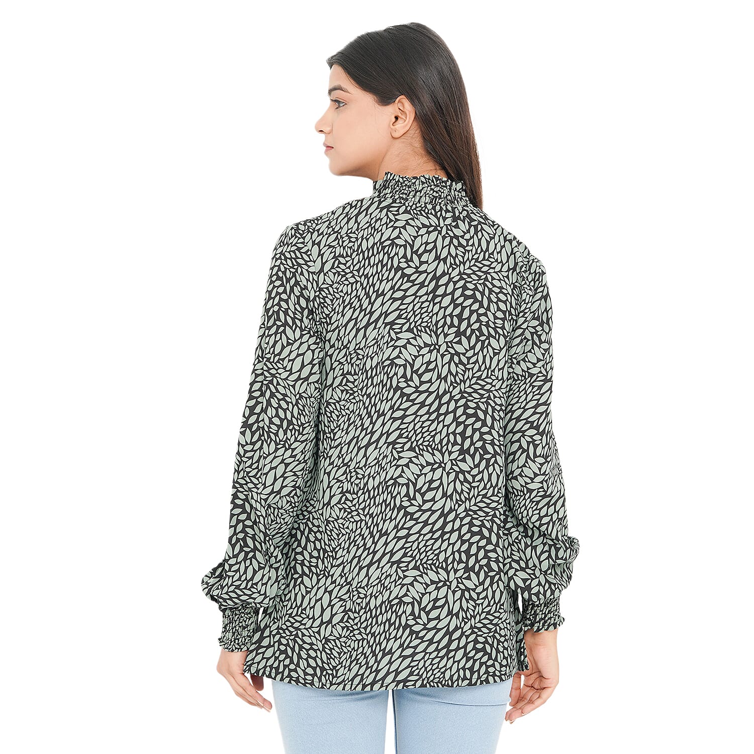 TAMSY Leopard Pattern Top - Black