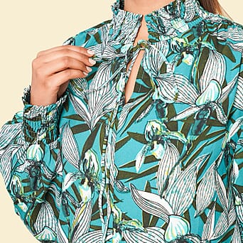 https://tjcuk.sirv.com/Products/73/1/7311556/TAMSY-Floral-Pattern-Womens-Top-Turquoise_7311556_3.jpg?w=342&h=342