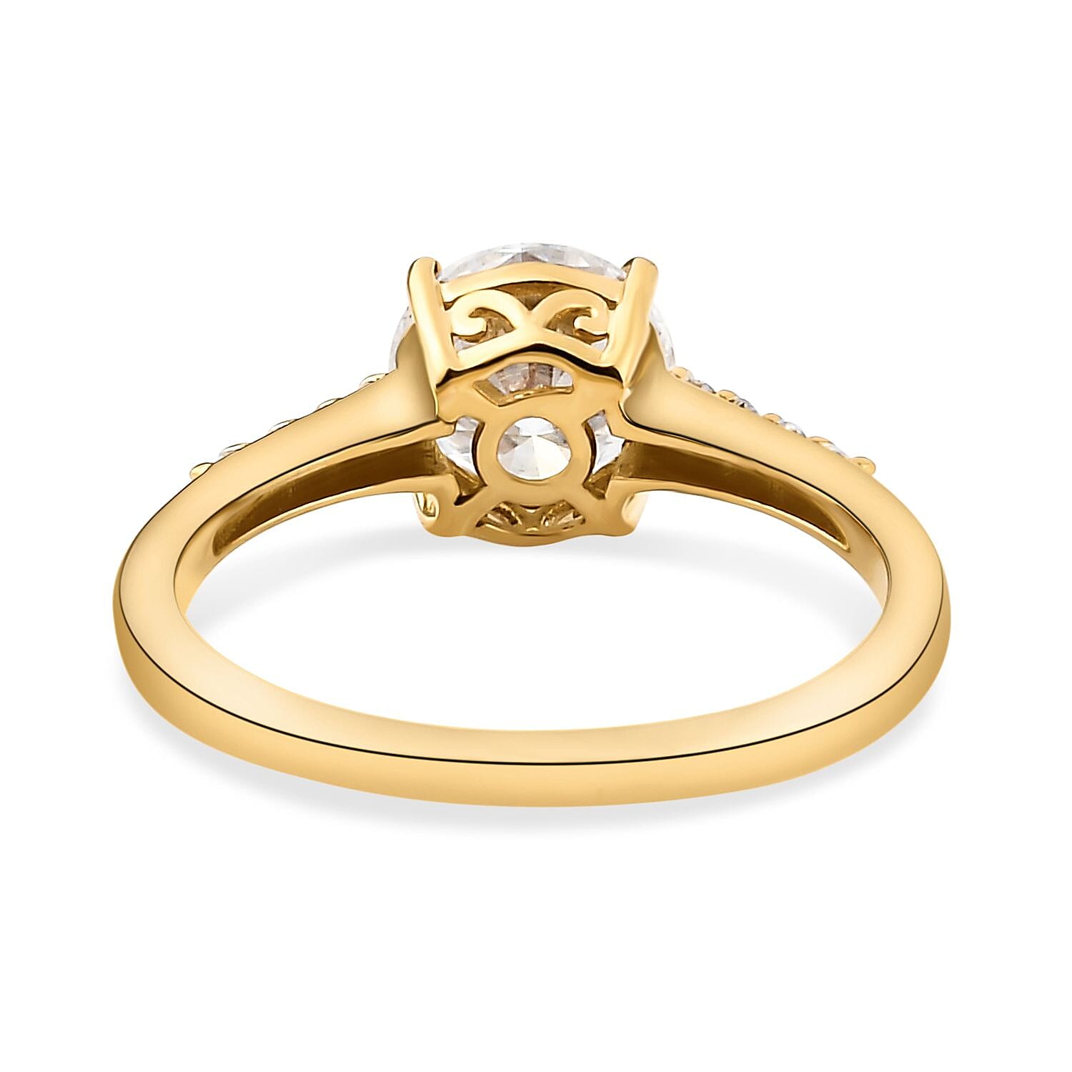 Moissanite Ring in Sterling Silver Moissanite Ring in Sterling Silver