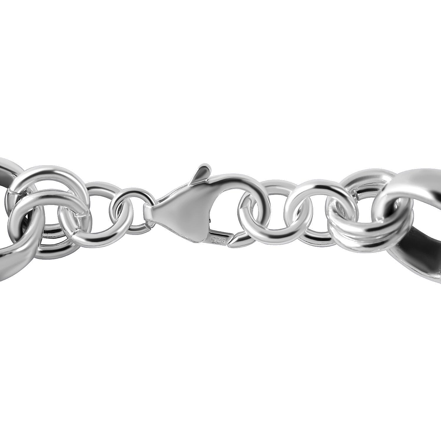 Sterling Silver Belcher Bracelet with Lobster Clasp (Size - 7.5), Silver Wt. 20 Gms