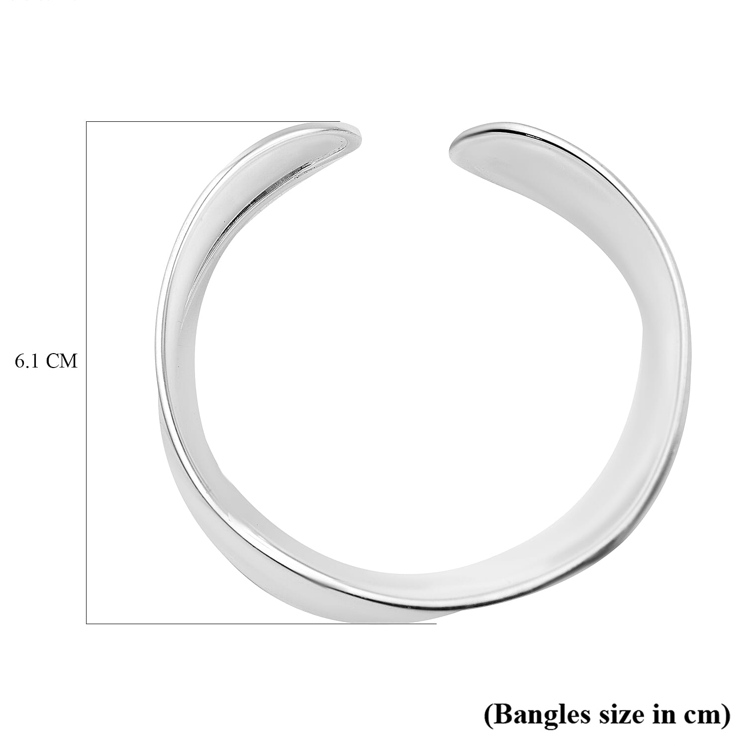 Sterling Silver Bangle,  Silver Wt. 31.5 Gms