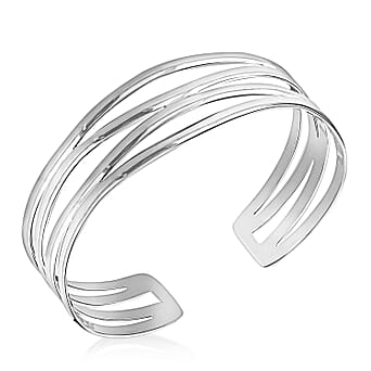 https://tjcuk.sirv.com/Products/73/1/7312563/Rhodium-Overlay-Sterling-Silver-Bangle-Silver-Wt-18-Gms_7312563.jpg?w=342&h=342