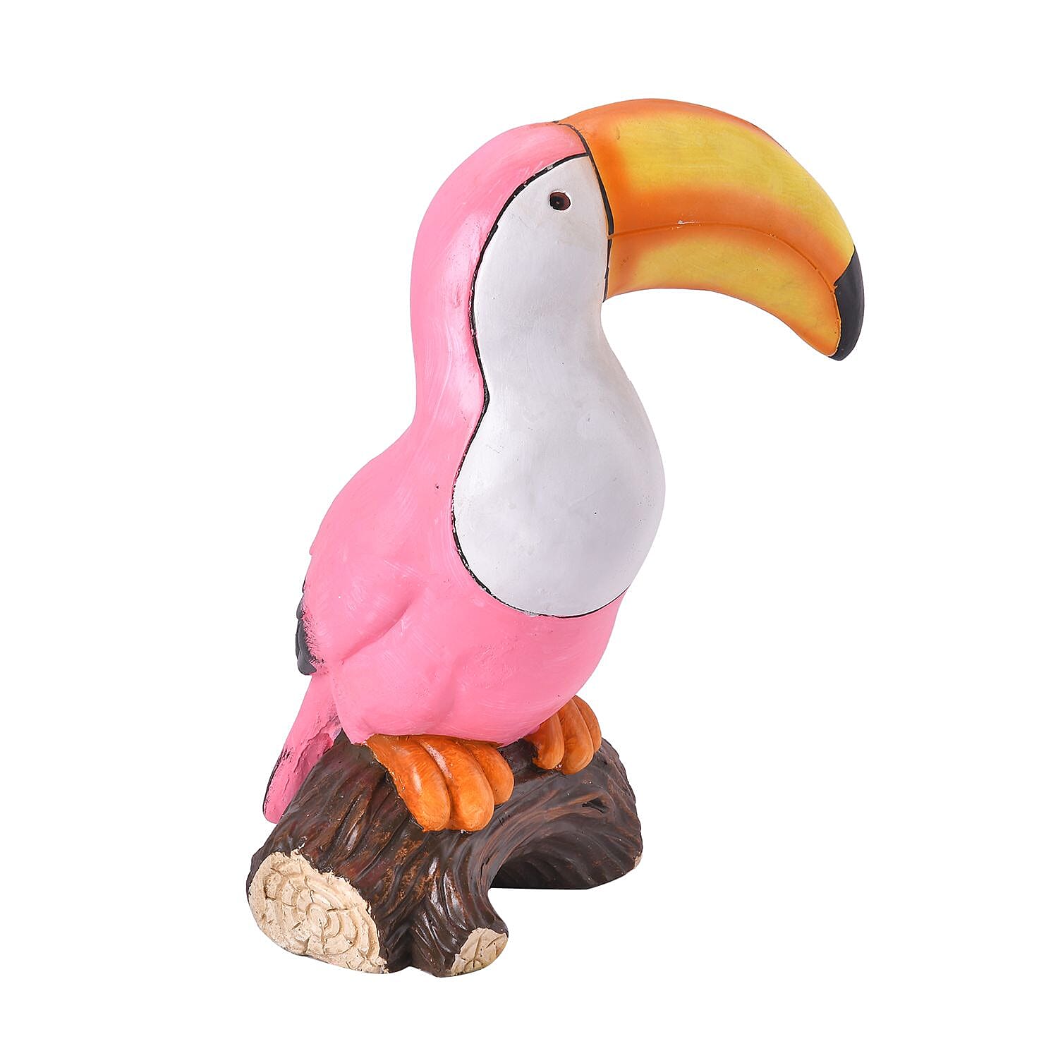 Hand Painted Tucan Bird Garden Decor (Size 41x27x24 cm) - Multi