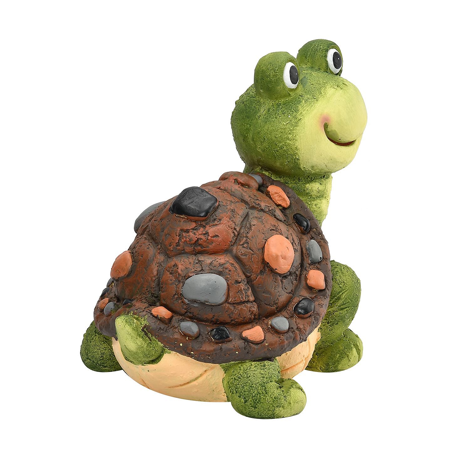 Hand Painted Tortoise Garden Decor (Size 36x30x26 cm) - Multi