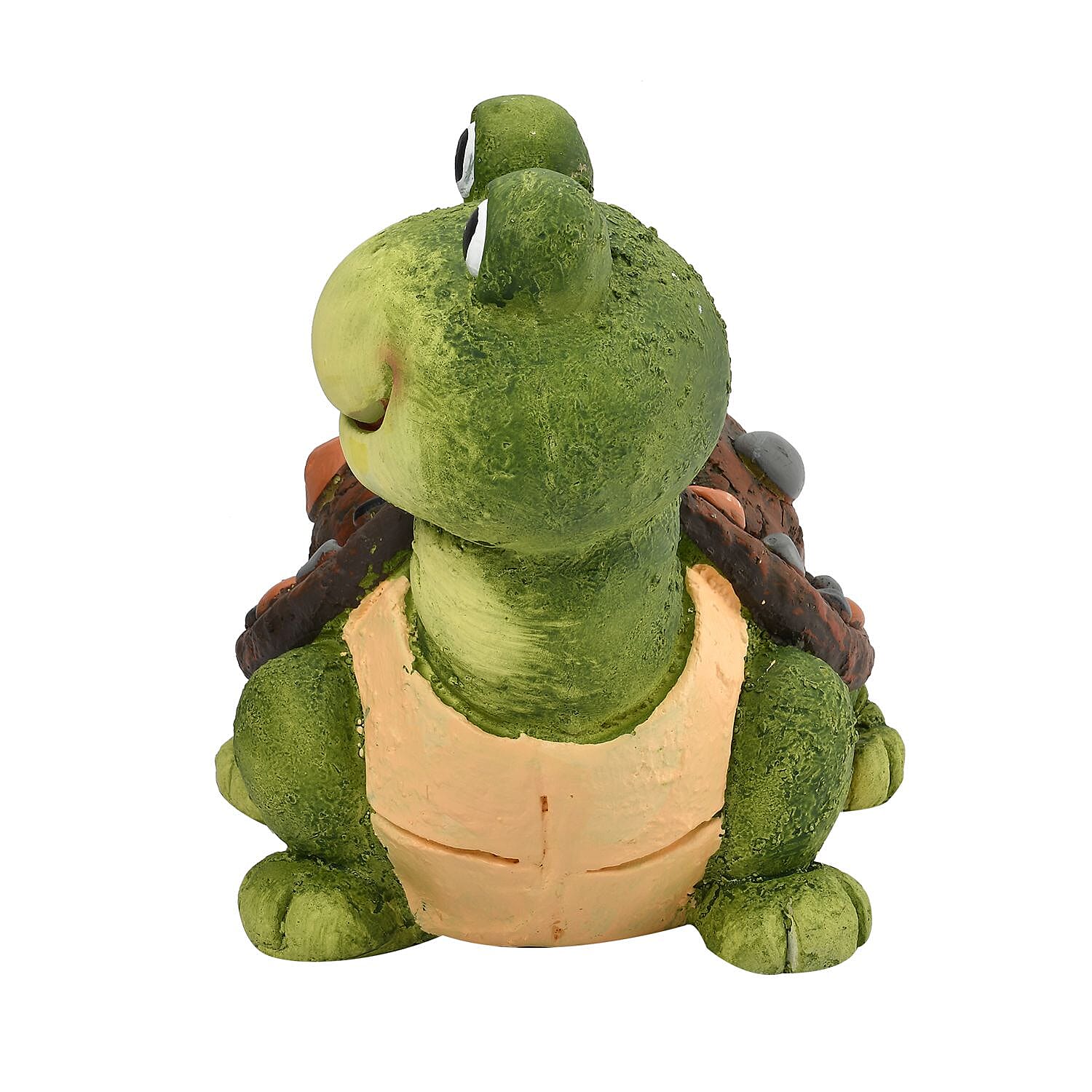 Hand Painted Tortoise Garden Decor (Size 36x30x26 cm) - Multi