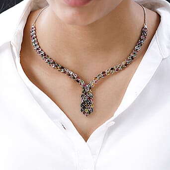 https://tjcuk.sirv.com/Products/73/1/7312998/Multi-Tourmaline-Cluster-Necklace-Size-20-in-Platinum-Overlay-Sterling_7312998_1.jpg?w=342&h=342