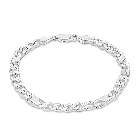 Sterling Silver Bracelet (Size - 8.5),  Silver Wt. 18.5 Gms