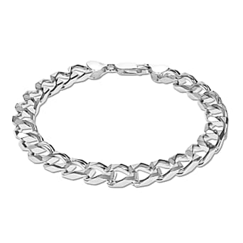 https://tjcuk.sirv.com/Products/73/1/7313099/Diamond-Cut-Square-Curb-Bracelet-Sterling-Silver-Size-8-5_7313099.jpg?w=342&h=342