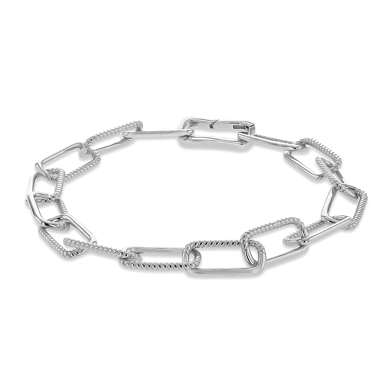Sterling Silver Bracelet (Size - 7.5),  Silver Wt. 9 Gms